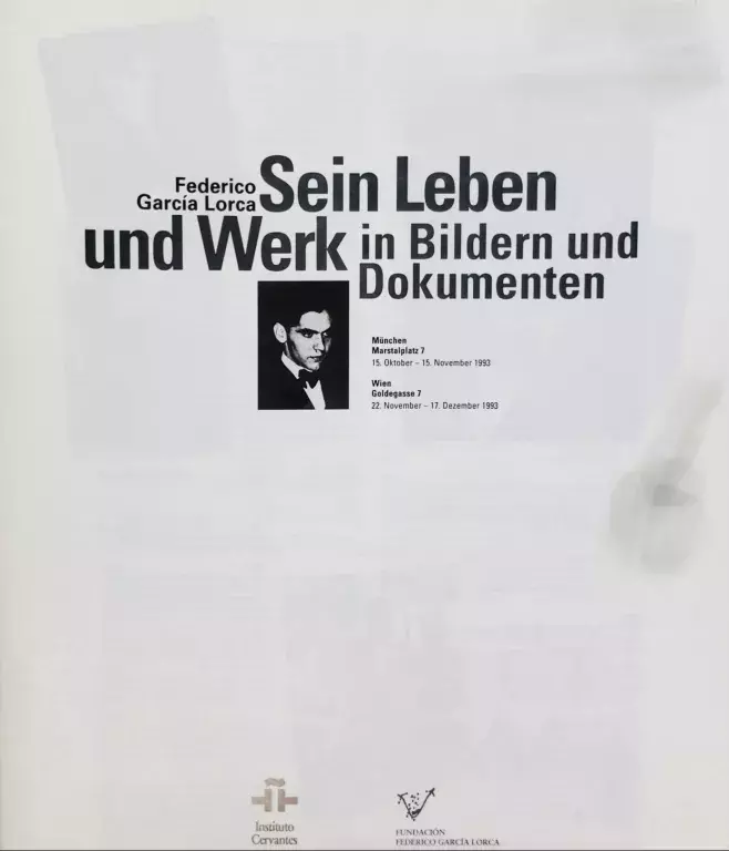 Federico García Lorca. Sein Leben und Werk in Bildern und Dokumenten [Vida y obra en fotografías y documentos]