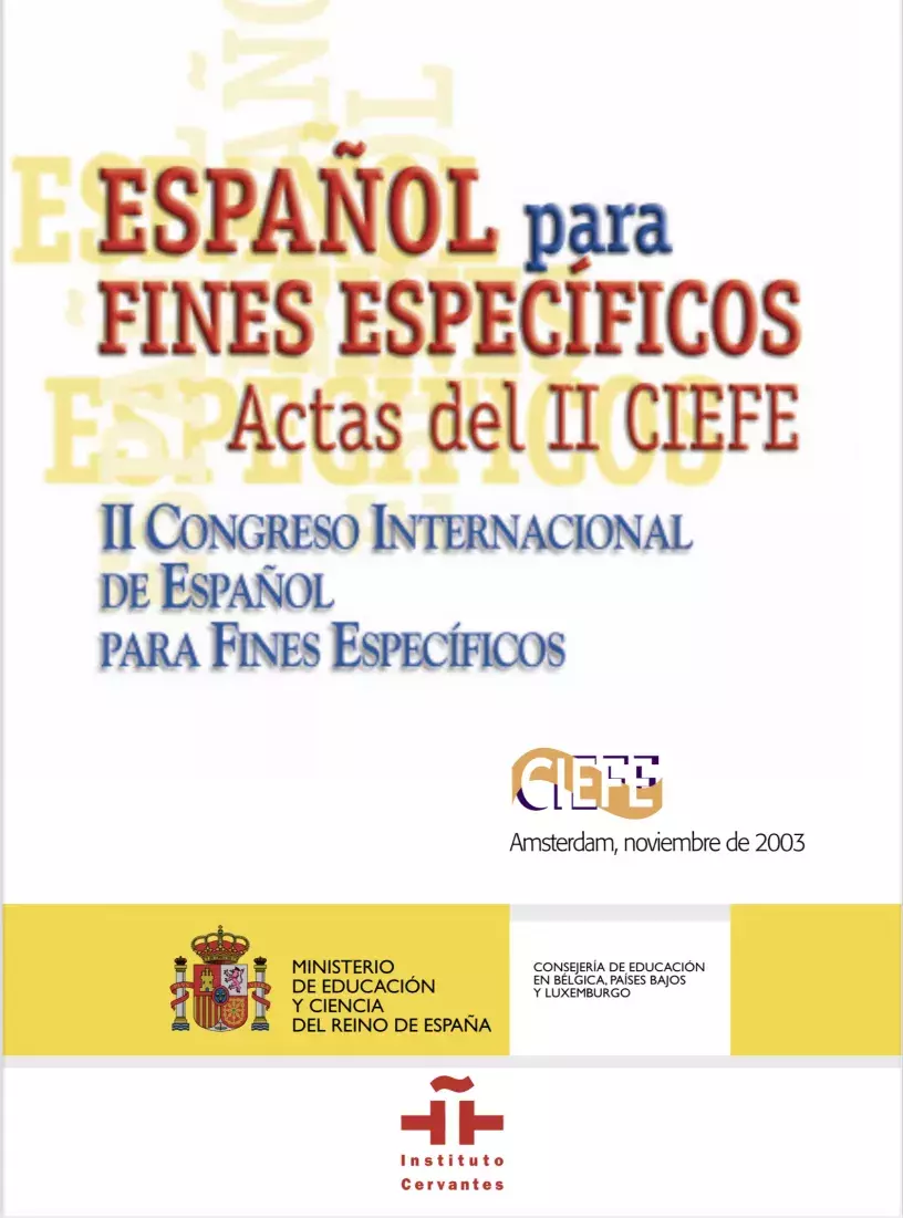 Actas del II Congreso Internacional de Español para Fines Específicos