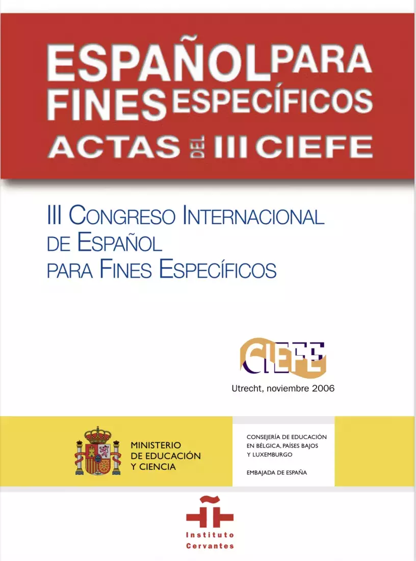 Actas del III Congreso Internacional de Español para Fines Específicos