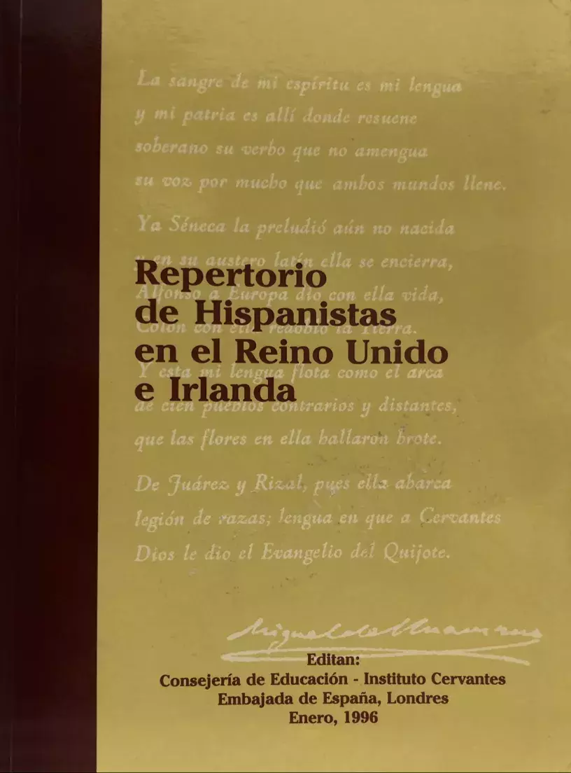 Repertorio de hispanistas en el Reino Unido e Irlanda