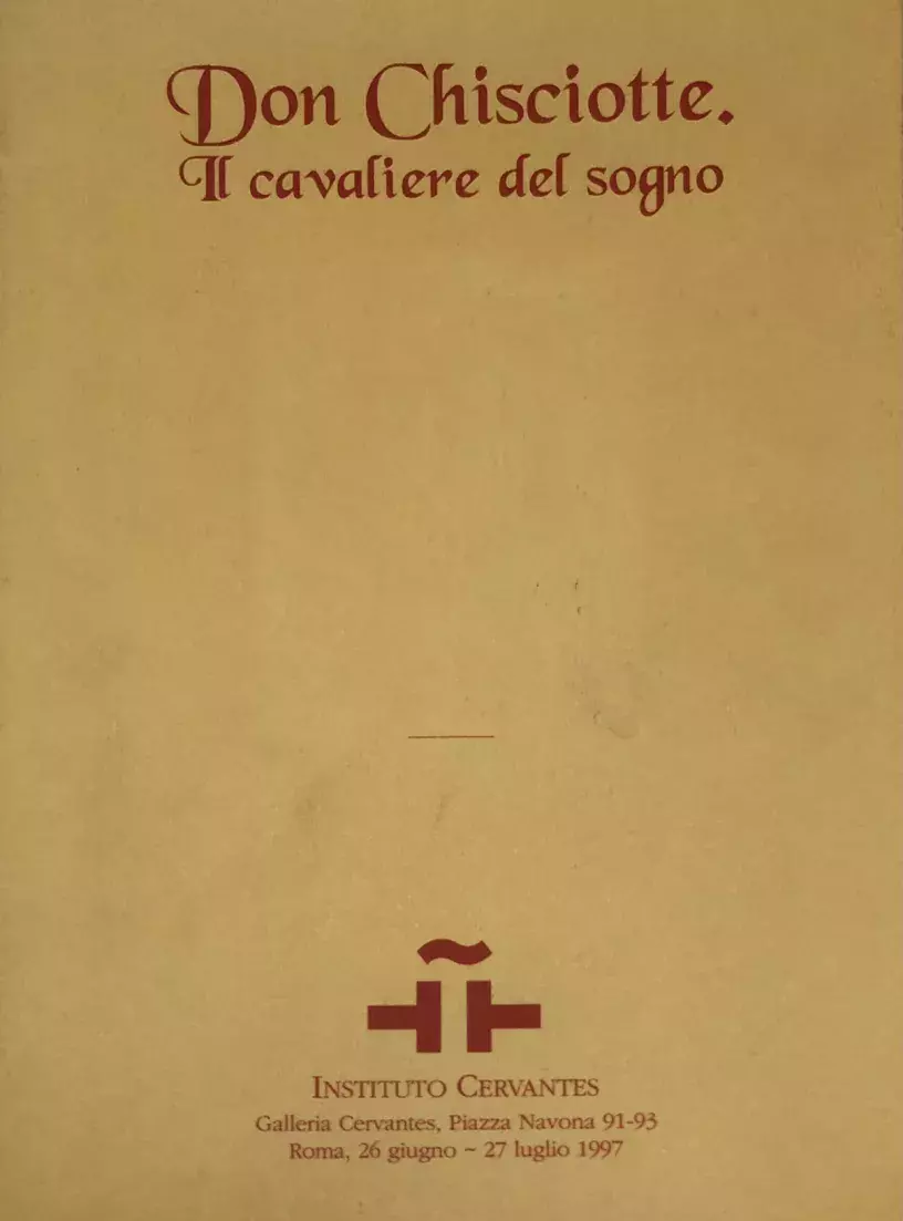 Don Chisciotte. Il cavaliere del sogno [Don Quijote. El caballero del sueño]