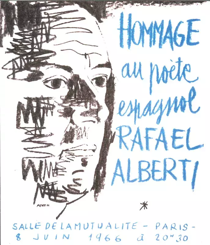 Homenaje al poeta español Rafael Alberti. ExiliArte. Memoria de una carpeta dedicada a Rafael Alberti