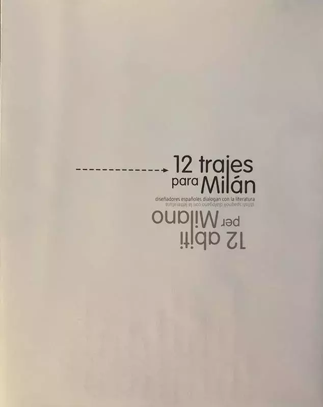 12 trajes para Milán. Diseñadores españoles dialogan con la literatura